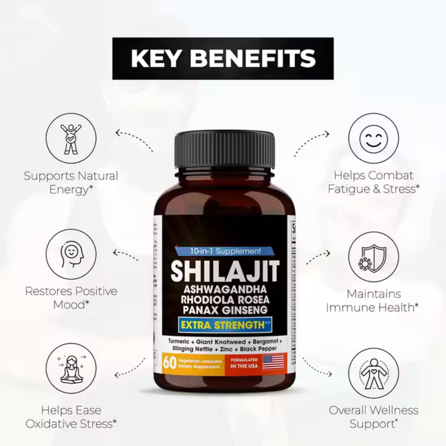 60 Shilajit cure d'or Pure Himalaya  60 capsules Extra fortes