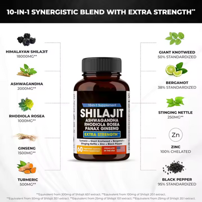 60 Shilajit cure d'or Pure Himalaya  60 capsules Extra fortes